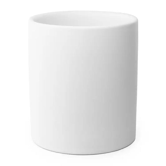 12oz White Ceramic Tumbler