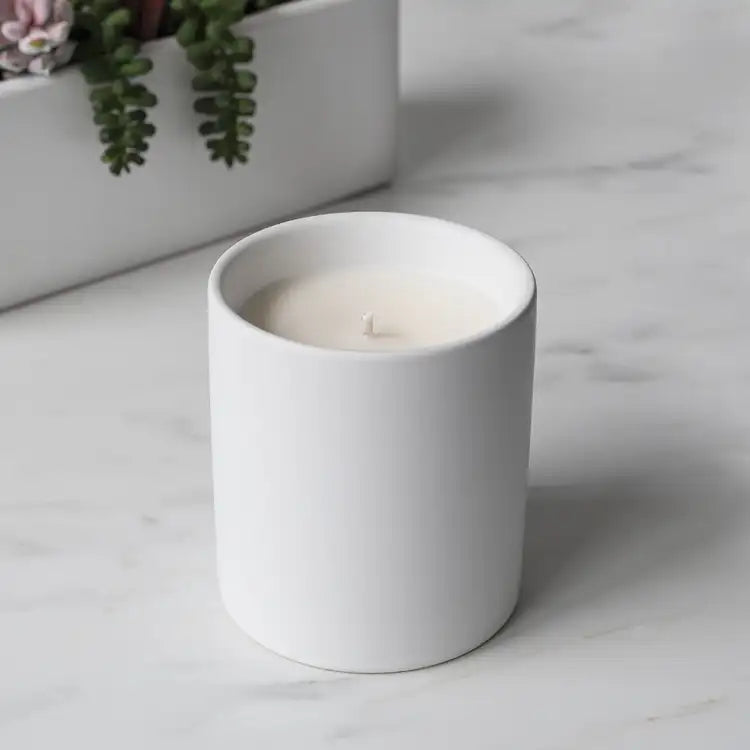 12oz White Ceramic Tumbler