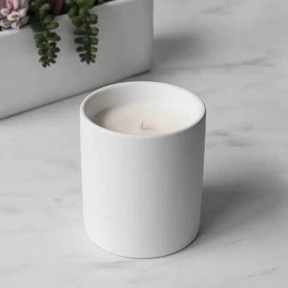 12oz White Ceramic Tumbler