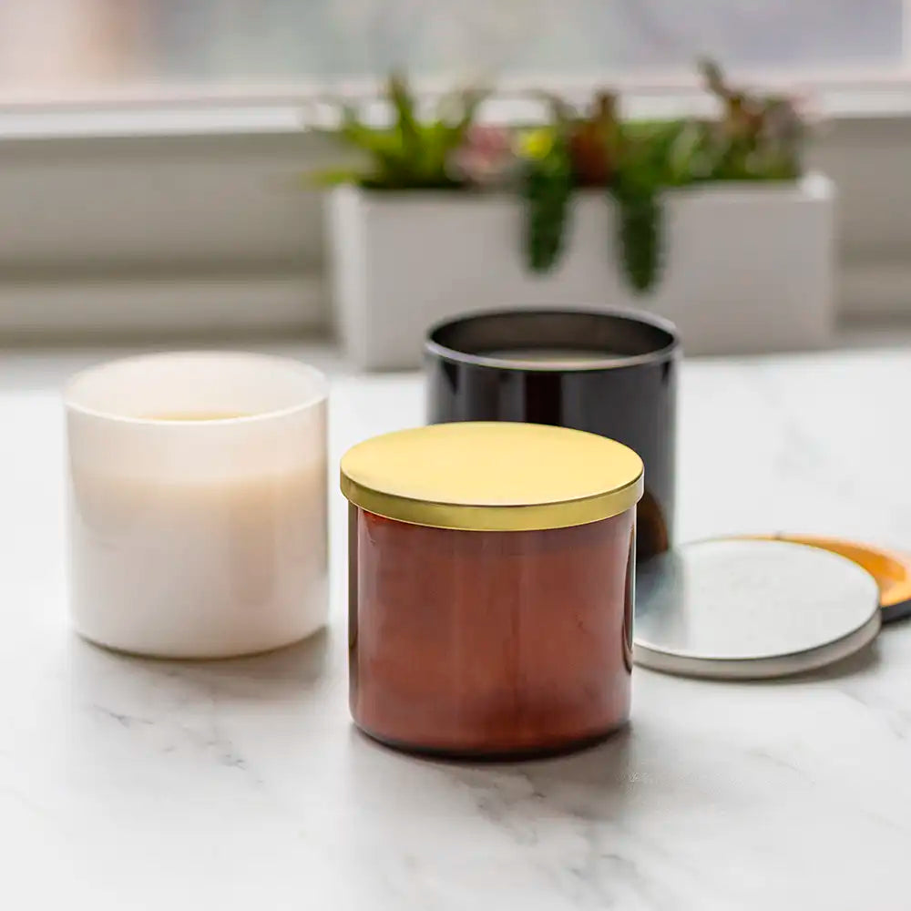 17oz Amber 3-Wick Tumbler