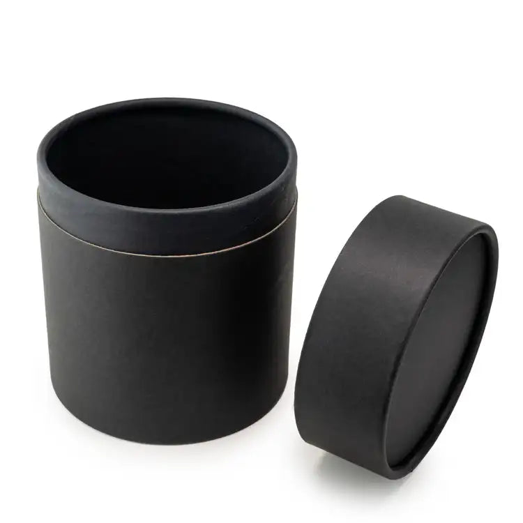 5" Black Paper Candle Tube