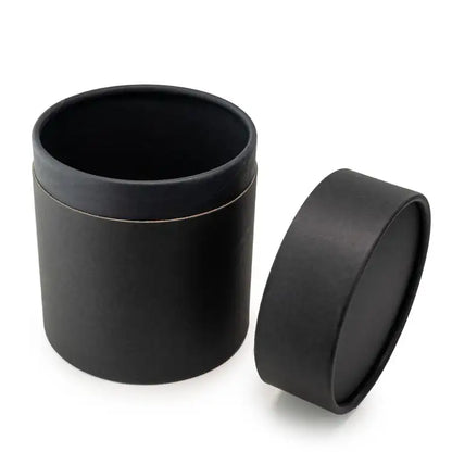 5" Black Paper Candle Tube