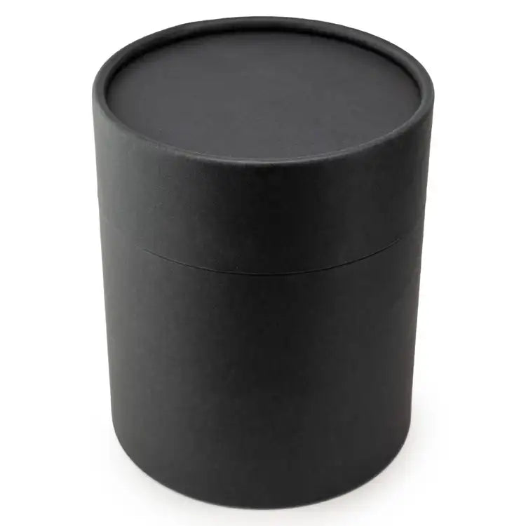 5" Black Paper Candle Tube