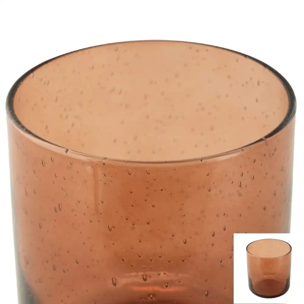 9oz Amber Bubble Tumbler