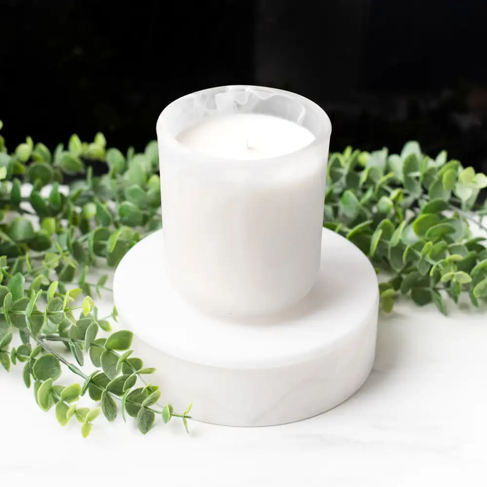 10oz Frosted White Swirl Tumbler