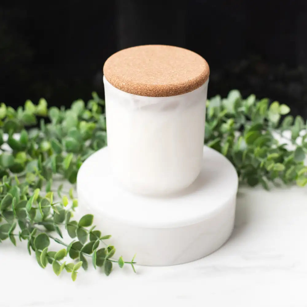 10oz Frosted White Swirl Tumbler