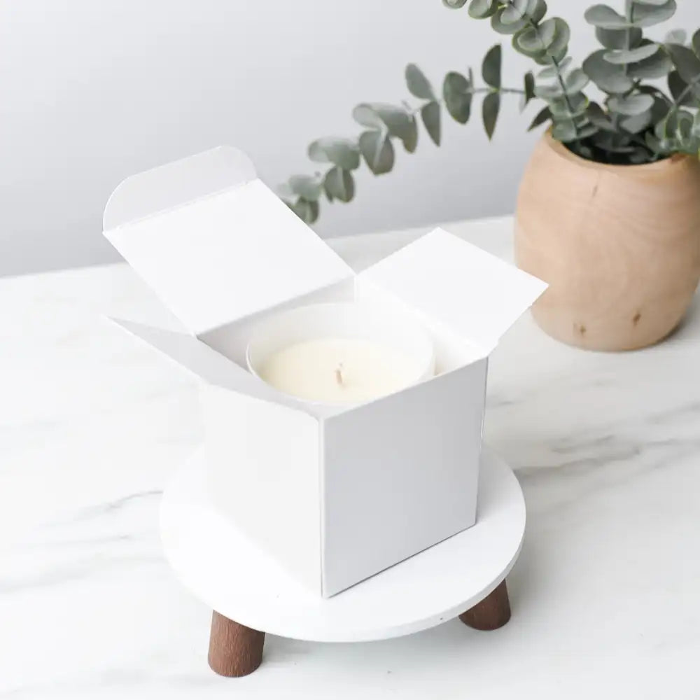 White Soft Touch Tumbler Box