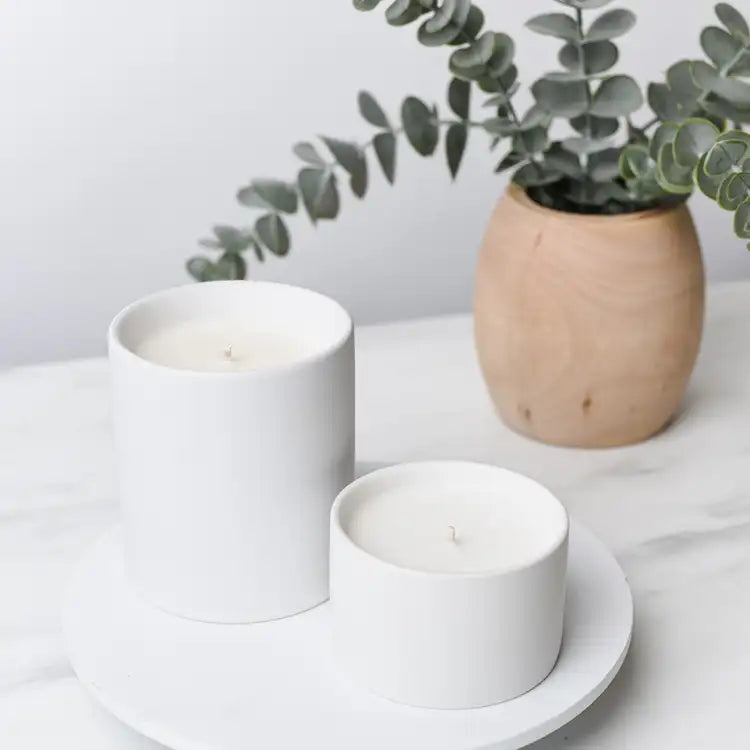 5oz White Ceramic Tumbler