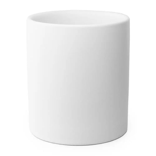 12oz White Ceramic Tumbler