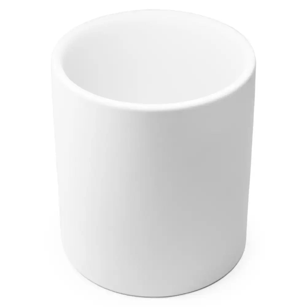 12oz White Ceramic Tumbler